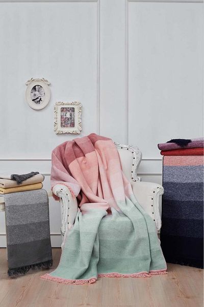 Çeyiz Diyarı Yellow Cotton Double Blanket - Montant