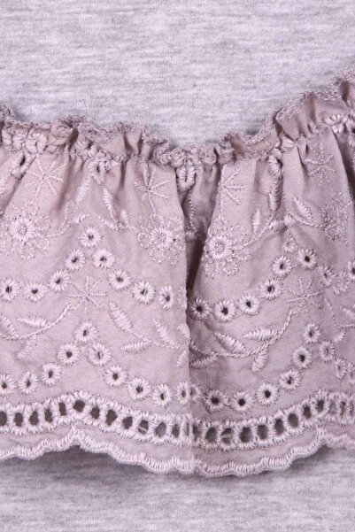 Breeze Γκρι Melange Φούτερ για κορίτσια - 6-12 ετών, Δαντέλα