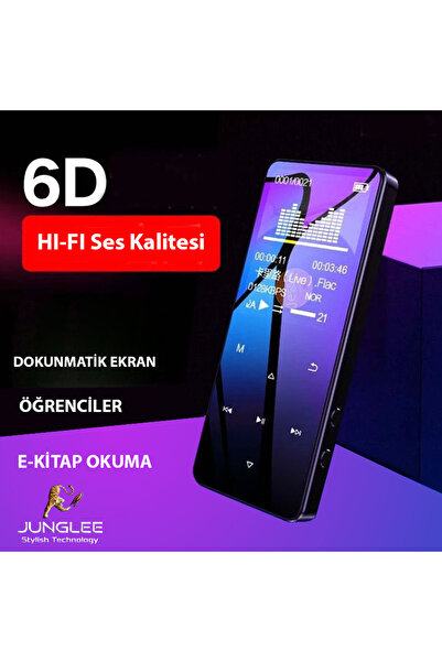 SIGHTZER Bluetooth Lu Mp3-mp4 Çalar Ses Kayıt Fm Radyolu Şarjlı Mp4 Player Dahili Hoparlör 8gb Hafızalı