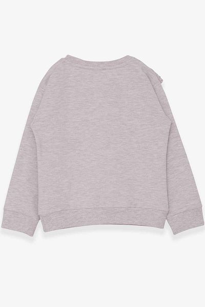 Breeze Φούτερ για κορίτσια με κορδόνια 4-9 ετών, Beige Melange