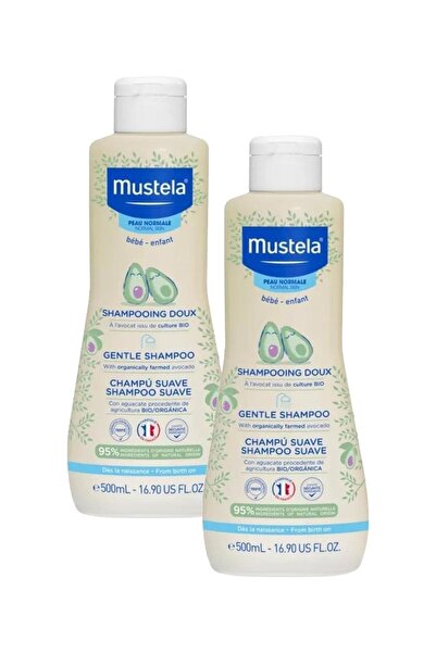 Mustela شامبو لطيف بخلاصة الأفوكادو 500 مل 2 قطعة