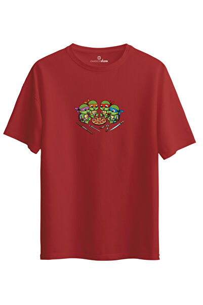 Oweear سلاحف النينجا للجنسين - تي شيرت كبير الحجم