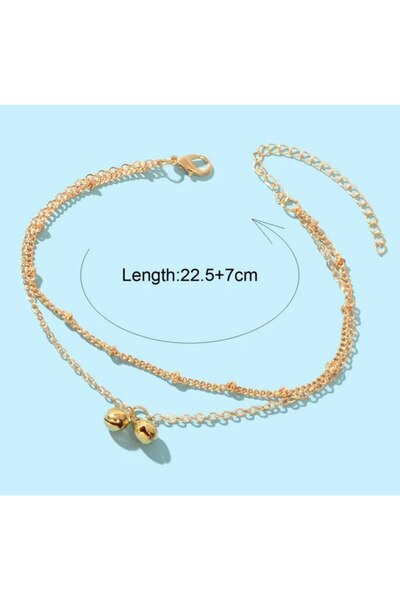 Genel Markalar Şık ve Rahat 2'li Zilli Ayak Halhalı