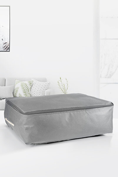 Vedsey 8'li Set 53x44x20 Cm Home Organizer Çekyat & Baza Altı Düzenleyici Hurç Gri