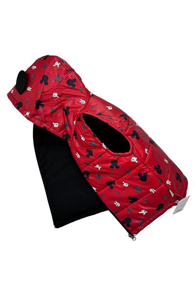 Esterella Mickey Mouse Hooded Children's Puffer Vest - Zippered