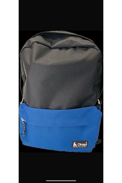 Okapi Seria Okp-146 Island - Geantă de școală cu două fețe, cu două compartimente și fermoar, 40*34 cm.