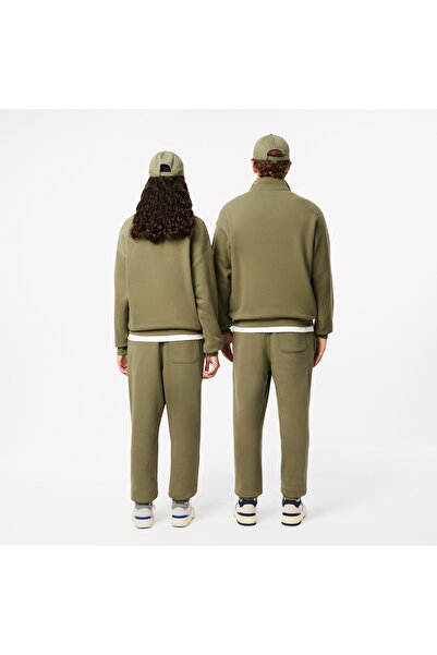 Lacoste Unisex Relaxed Fit Organik Pamuk Haki Eşofman Altı