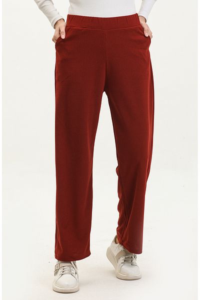 sefamerve Pantaloni din velur cu gresie - 77604-01