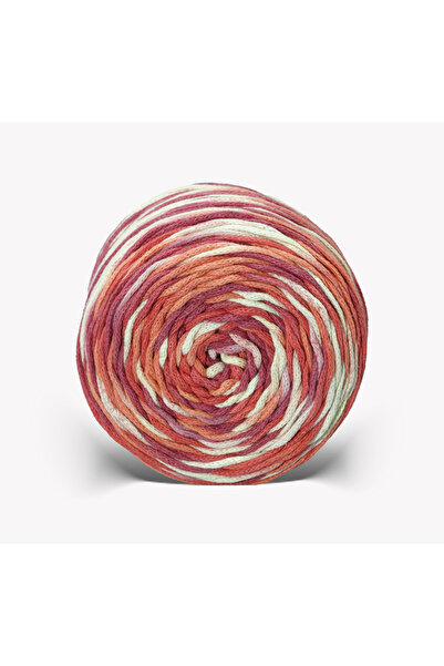 MochaYarn Degrade Pamuk Makrome El Örgü Ipliği Ebruli Makrome Iplik 3mm.-250g...