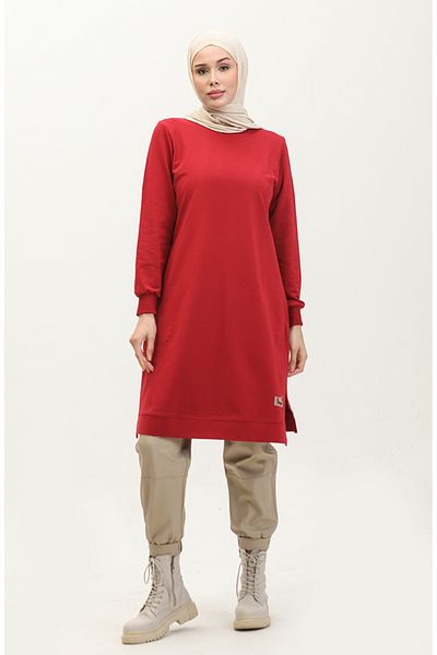 sefamerve Claret Red Αθλητικό τουνίκ με δύο κλωστές - 9104-01