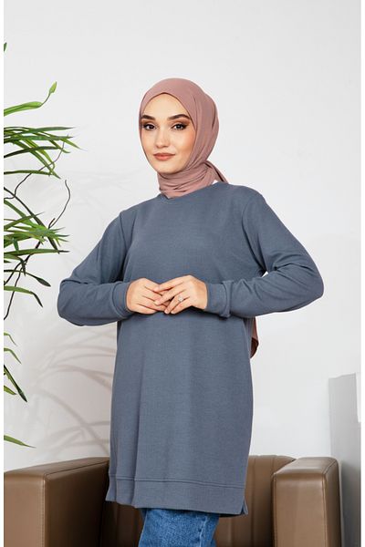 sefamerve Anthracite Gimped Camisole Tunic 9091-03