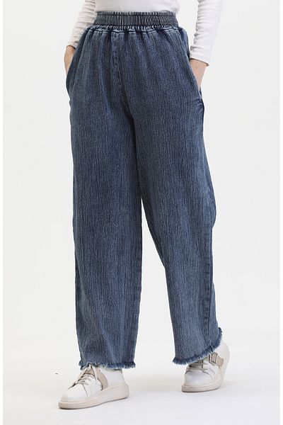 sefamerve Blugi albastri - Talie elastica, Model 1793J-01