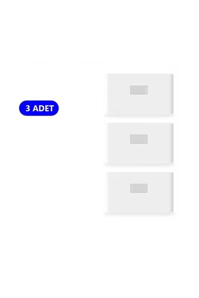 RRULTECH 3 Adet Şarjlı Kablosuz Sensörlü Led Aplik Harekete Duyarlı Dekoratif Duvar Lambası Led Mıknatıslı