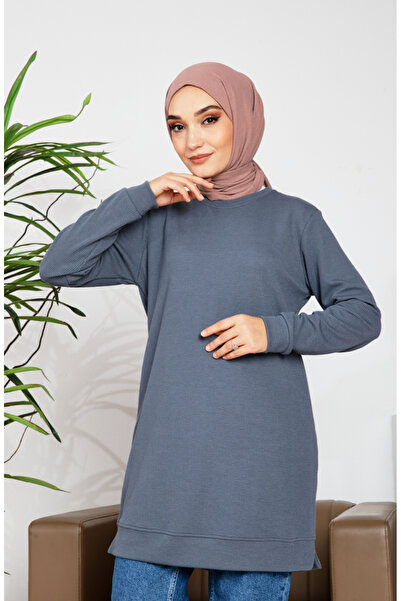 sefamerve Gipeli Kaşkorse Tunik 9091-03 Antrasit