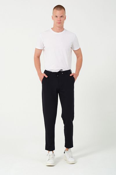 Bonesti Slim Fit Jogger Pants Navy Blue
