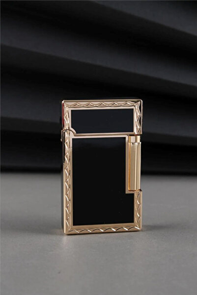 Genç Ticaret Yanden Çevirmeli Güçlü Alevli Altın Gazlı Çakmak