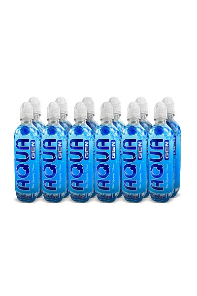 Laperva Aqua Gen Hydration Plus Collagen Drink, Blue Raspberry, Box of 12 Pieces