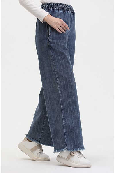sefamerve Blugi albastri - Talie elastica, Model 1793A-01