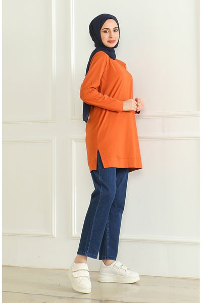 sefamerve 9140-04 Model Caramida Color Slit Tunica Araboy