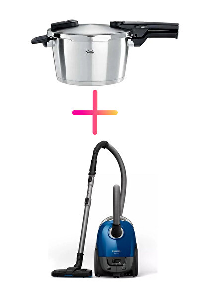 Philips XD3110/09 Toz Torbalı Elektrikli Süpürge  + Fissler Vitaquick Premium...