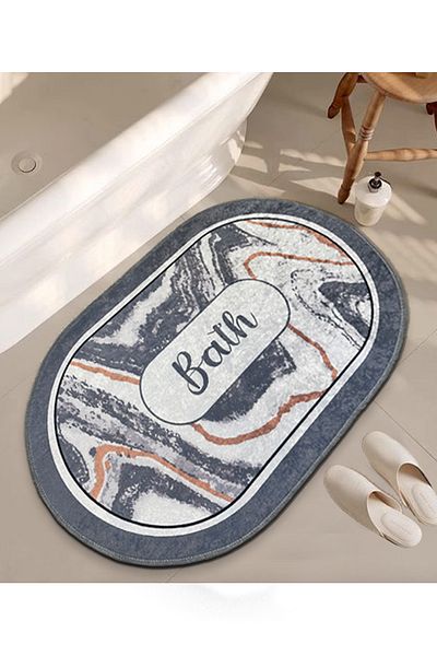 Chilai Home Χαλάκι μπάνιου Lomm Grey 60x100 Djth