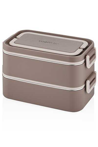 Vagonlife 2000 ML 2 Kat Paslanmaz Çelik Çorba Kaseli Bento Lunch Box Yeni Nes...