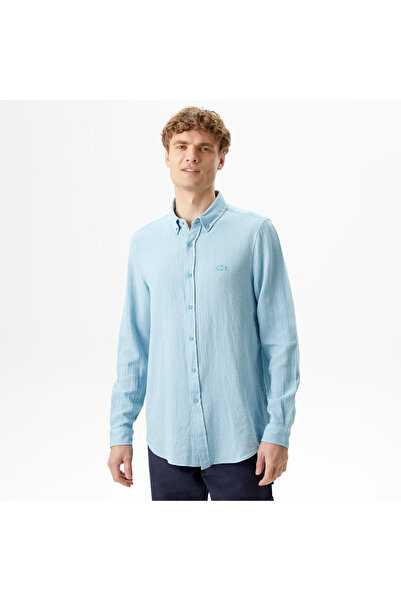 Lacoste Erkek Regular Fit Mavi Gömlek