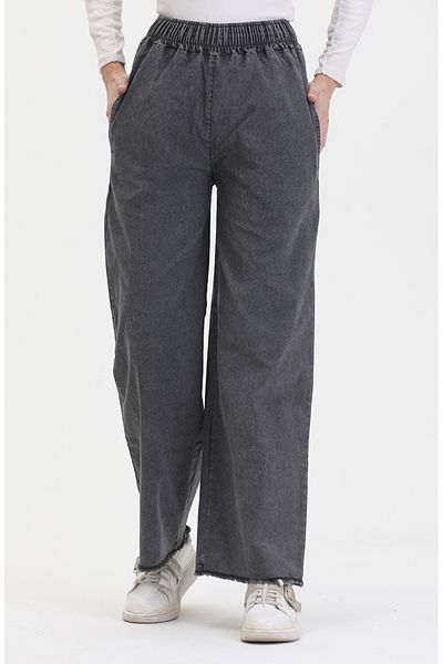 sefamerve Geräucherte Jeans mit elastischem Bund – 1793P-01