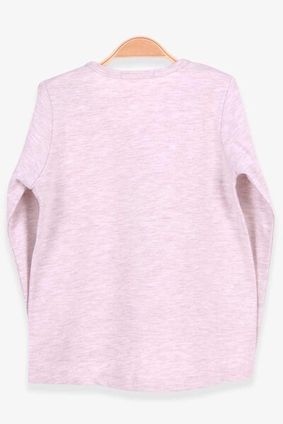 Breeze Girl's Long Sleeve T-shirt Girl's Printed 2-6 Years Old, Beige Melange