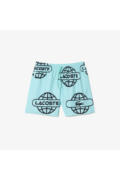 Lacoste Erkek Baskılı Yeşil Şort