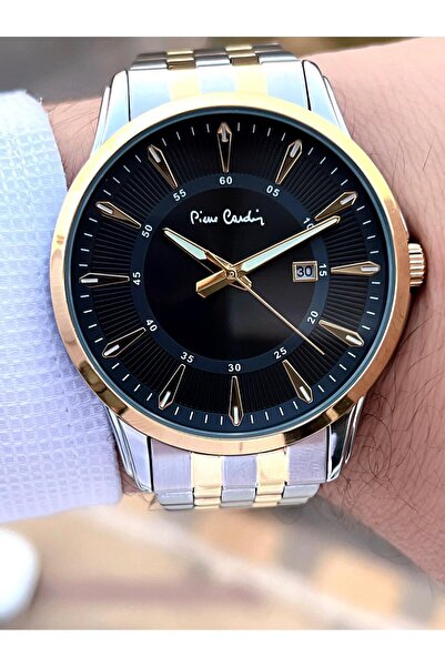 Pierre Cardin Çelik Kordon Takvimli Özel Kadran 3 Atm Suya Dayanıklı Erkek Kol Saati EPC.800211.F105