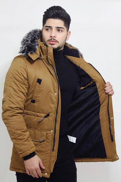 Stilkombin Bill Fur Hooded Coat & Coat_50191