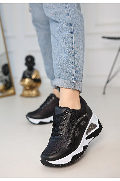 LEYDİ SHOES Black Stone Detaliat Inter Sports