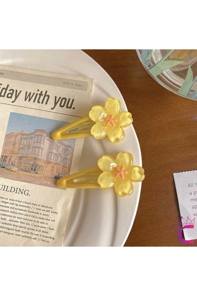 Cinderella 5 cm Soft Snap - Set de 3 catarame pentru fete cu flori de cireș g...