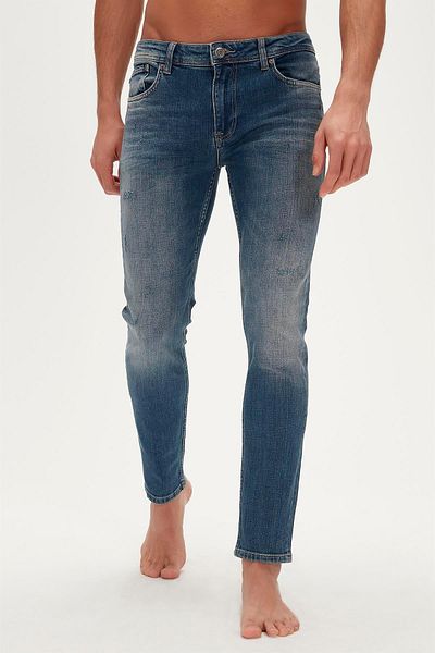 Bad Bear Normal Waist Skinny Fit Light Blue Men's Denim Trousers 22.01.70.004_xavier Jeans