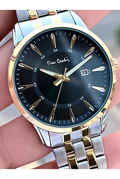 Pierre Cardin Çelik Kordon Takvimli Özel Kadran 3 Atm Suya Dayanıklı Erkek Kol Saati EPC.800211.F105