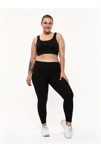 TAMPAP 397 Ribbed Raised Winter Women's Large Size Leggings