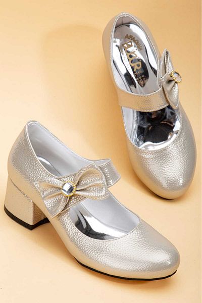 miram shoes Girl's Gold Evening Dress Shoes