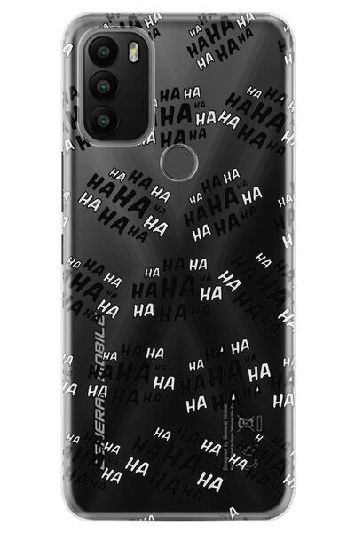 General Mobile غطاء متوافق مع Gm 21 Plus غطاء سيليكون 0.4 ملم مقطوع بالليزر 0...