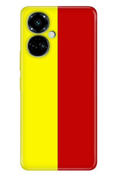 TECNO Camon 19 Pro Case Modern Design Silicone Patterned Yellow Red Piece