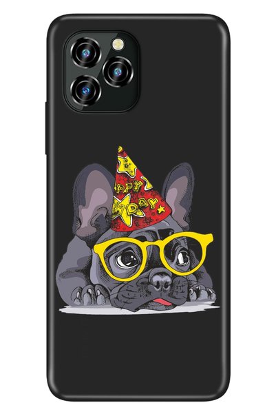 oukitel C21 Pro Case Silicone Patterned Illustrated Uv Cover Little Pug
