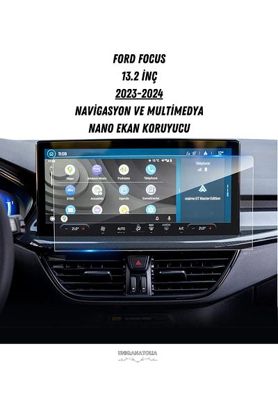 UniqAnatolia Ford Focus 2023-2024 13.2 Inch Nano Screen Navigation and Multimedia Protector