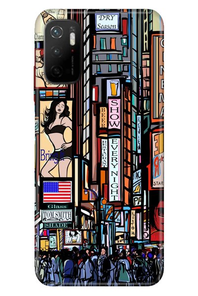 Cekuonline Xiaomi Redmi Note 10 5g Case Silicone Tioserisi Newyork Like