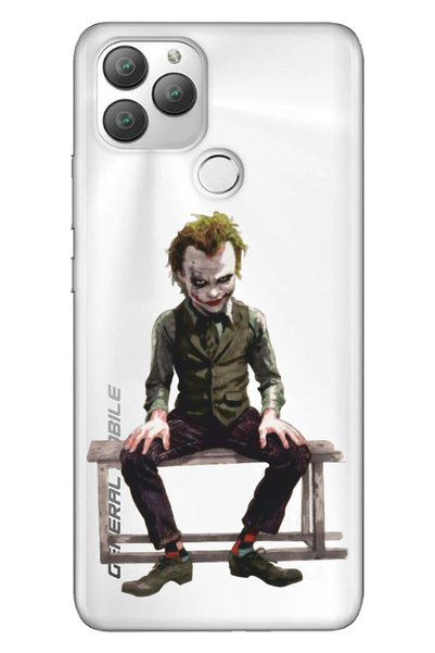 General Mobile Gm 22 Plus Case 0.4mm Laser Cut Silicone Stock: Joker Drawing