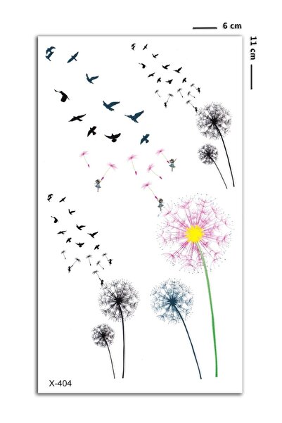 GLANZEND Gerçek Dövme Görünümlü Polen Modelli 3 Boyutlu Tattoo