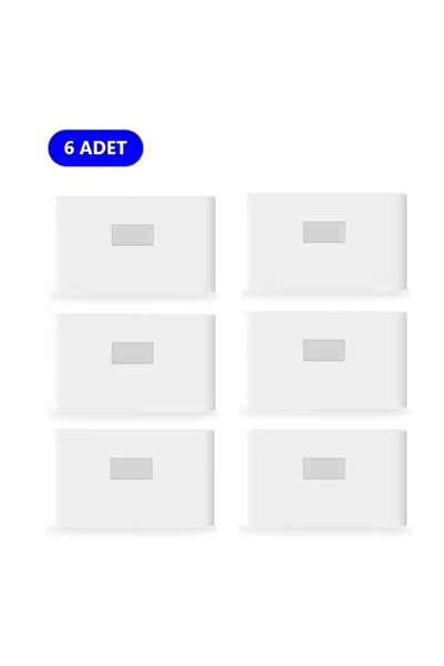 RRULTECH 6 Adet Şarjlı Kablosuz Sensörlü Led Aplik Harekete Duyarlı Dekoratif Duvar Lambası Led Mıknatıslı
