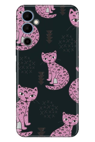 TECNO Pova Neo 2 Case Silicone Patterned Illustrated Uv Cover Pink Cat