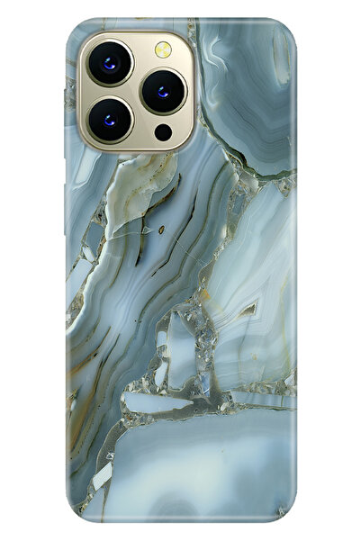 HİKİNG A43 - A48 Kılıf Hıkıng A43-a48 Telefon Kılıfı Baskılı Carlo Mermer