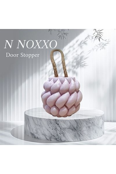 N NOXXO Πώμα από λιλά σκυρόδεμα - Διακοσμητικό τρυπάνι, Πώμα πόρτας, Στήριγμα πόρτας