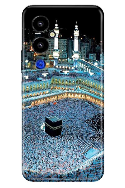 TECNO Pova 4 Pro Kılıf Silikon Desenli Resimli Uv Kapak Mekke Hac Kabe